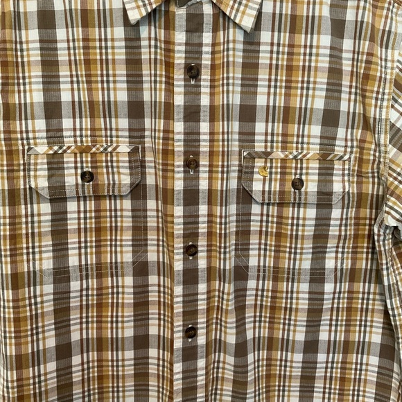 Carhartt Plaid Button Up Short Sleeve Shirt - Picture 4 of 10